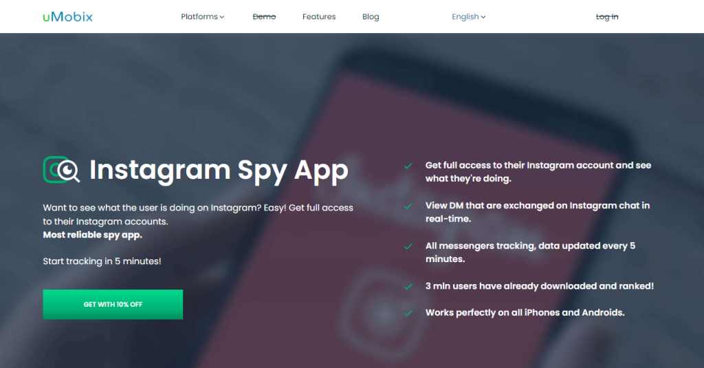  uMobix بهترین برنامه جاسوسی اینستاگرام